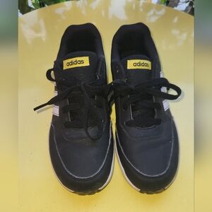 Adidas Black and White Athletic Shoes